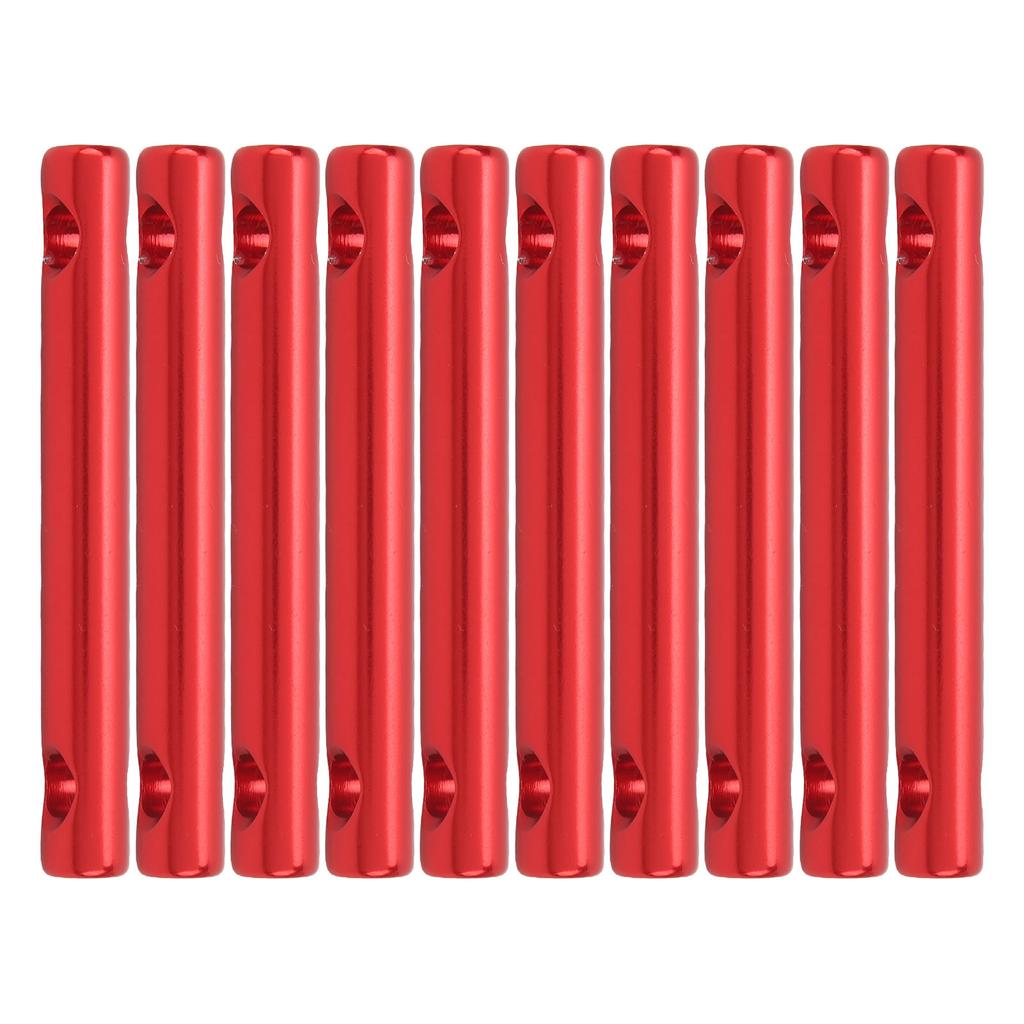 10 Pcs Aluminum Alloy Dual Holes Tent Line Stopper Cord Adjuster Tent Rope Tensioner Buckle