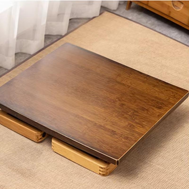Japanese Solid Wood Zen Floor Desk Compact Tatami Stand Bedside Study Table Balcony Coffee Stand