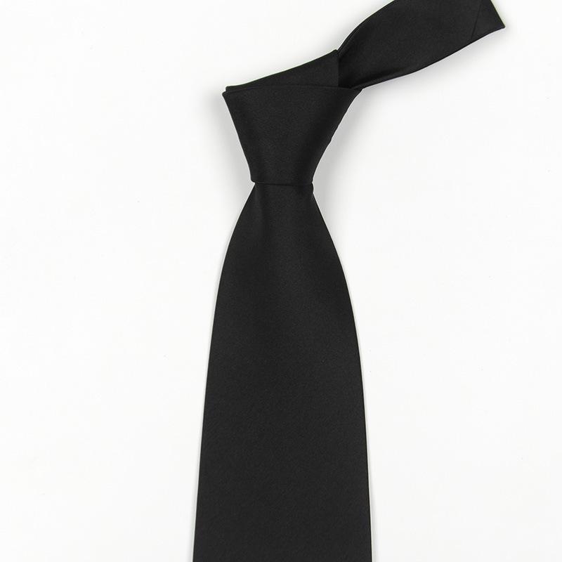Men's Easy-Pull Zipper Formal Business Suit with High-Quality Blue, Red, and Black 10cm Tie