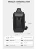 BANGE Men's Trendy Large Capacity Chest & Shoulder Sling Bag