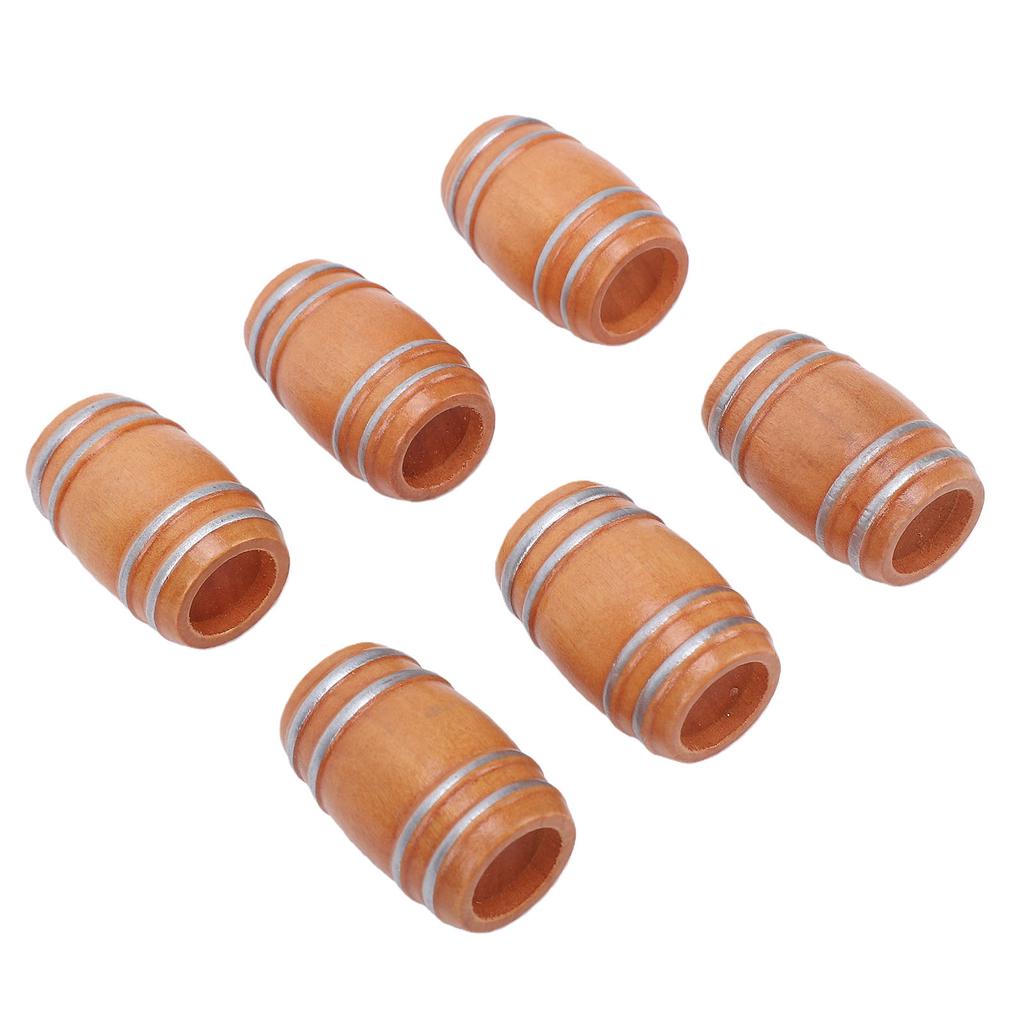 Miniature Wooden Beer Barrels Vintage Barrels Figurine for Dollhouse Decoration Miniature Scene Ornament Collectibles