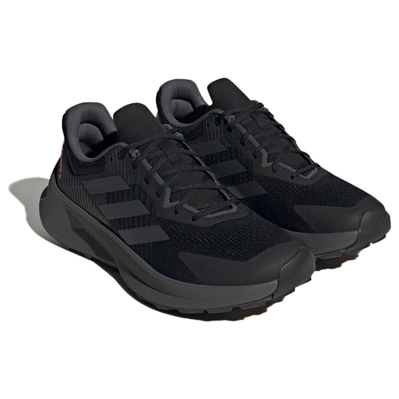 Adidas Terrex Soulstride Flow Trail Core Black Grey Impact Orange Sneakers GX1822
