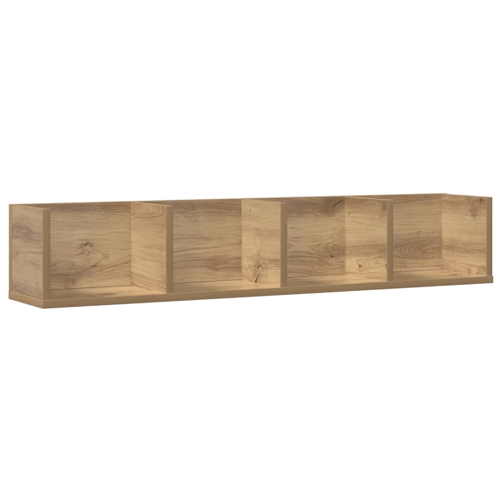 CD Wall Shelf Artisan Oak 100 x 18 x 18 cm Particleboard