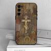 O-Orthodox Cross  Phone Case For Samsung S25,S24,S21,S22,S23,S30,Ultra,S20,Plus,Fe,Soft Silicone Black Cover