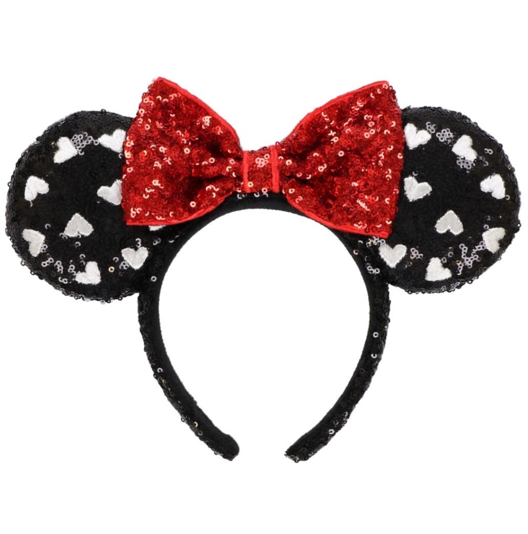 

Black sequin headband with Minnie Tokyo Disney Resort ribbon,