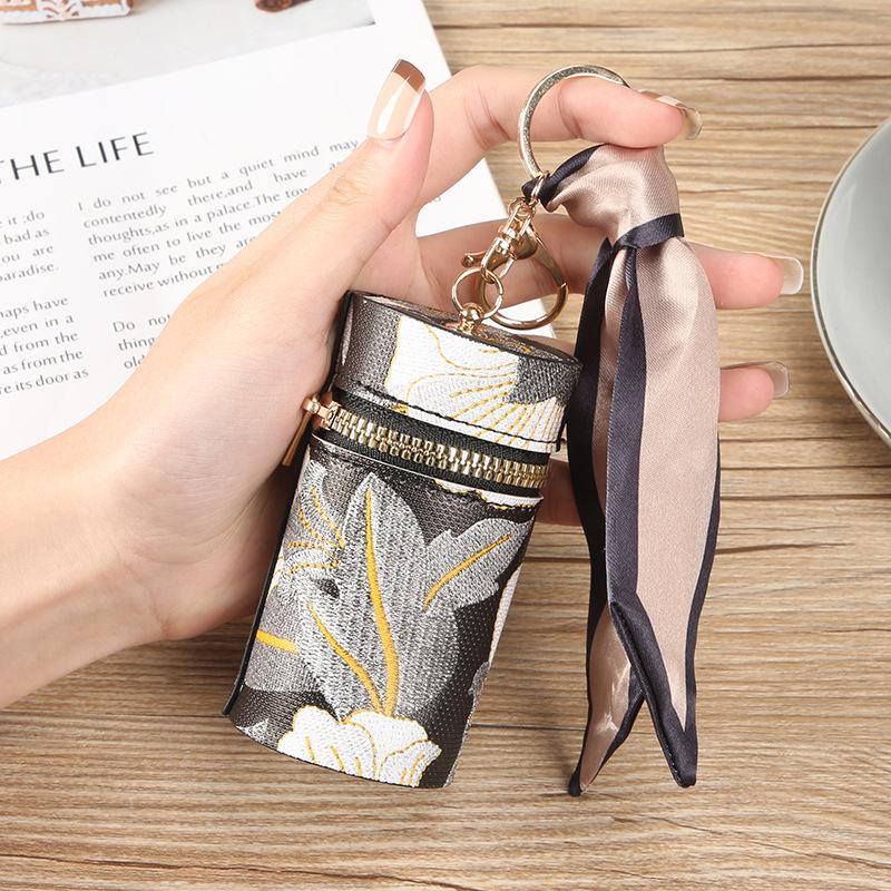 1PC new women's fashion change bag retro cute girl mouth red envelope student portable wallet earphone bag key bag