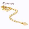 2/4/6Pcs/Lot 18K Gold Plated Extension Extended Tail Chains Lobster Clasps Connectors For DIY Jewelry Making Supplies