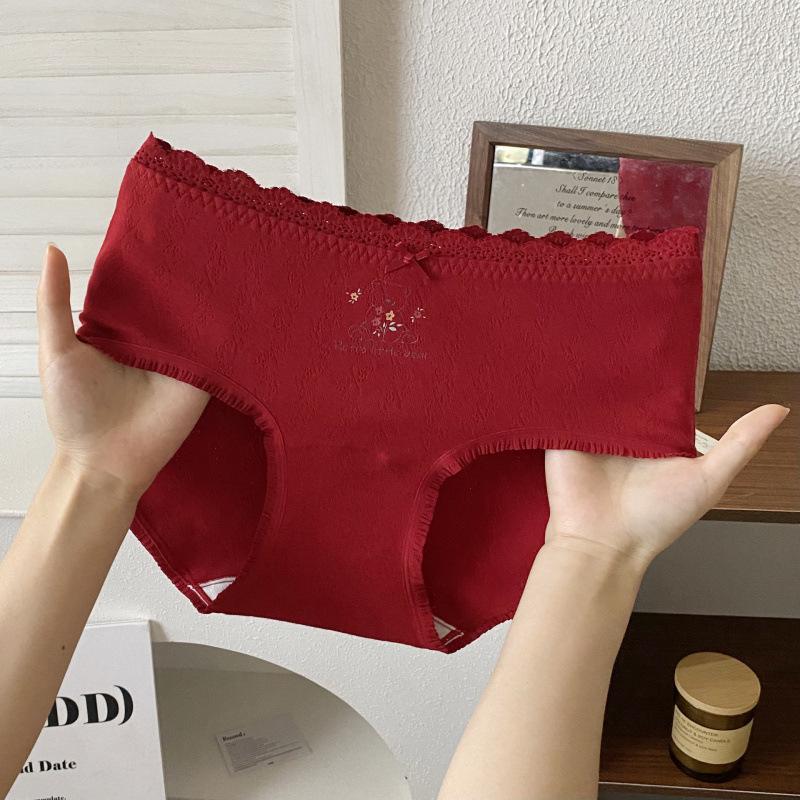 

Japanese Cute Story Kids Cotton Underwear for Girls, Antibacterial, Extended Crotch, Mid-Waist Briefs L (80-120 jin)