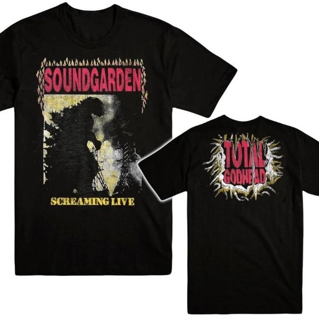Soundgarden Total Godhead Albums 2 sided Black T shirt Unisex T-Shirt XXXL