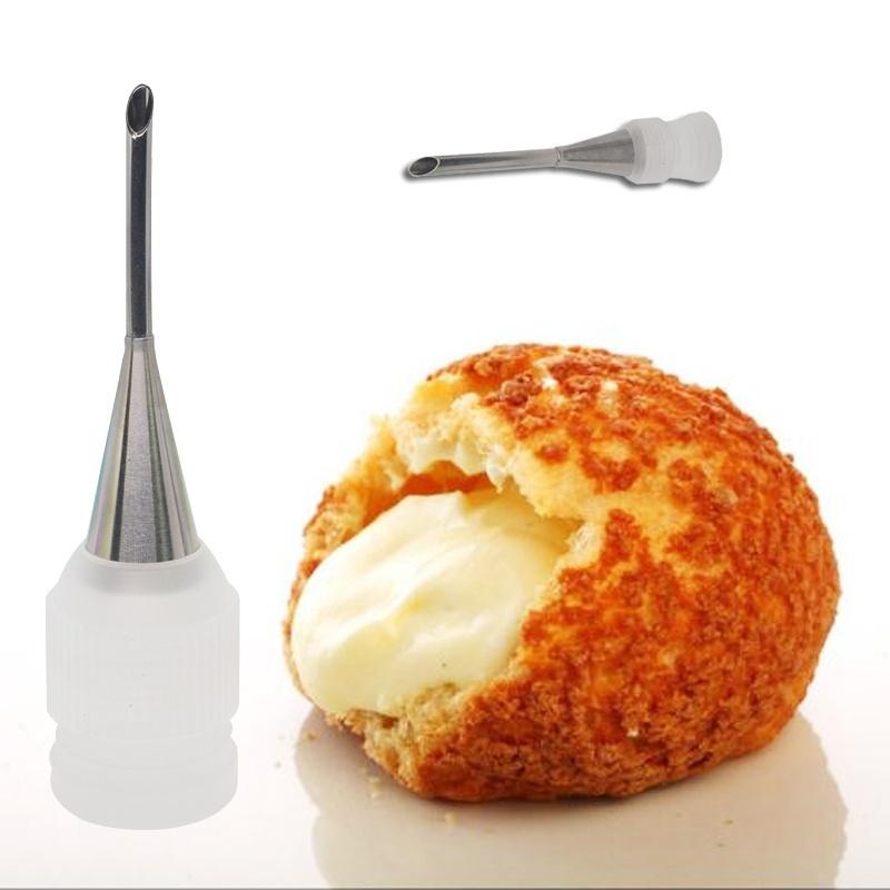 2pcs/set Icing Piping Nozzles Tips Dessert Cream Butter Cupcake Filler Tool XS 2pcs/set Icing Piping Nozzles Tips Dessert Cream Butter Cupcake Filler Tool XS