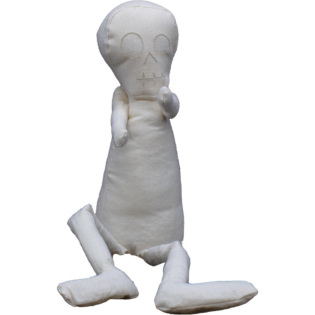 Canvas Doll Whoopie Skull, Medium, 17x6x6cm, Message, Colored Paper, Gift, Art Workshop, Present, Get Well Gift, Celebration