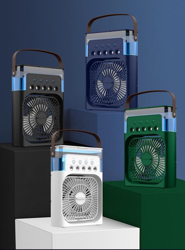 Portable Five-Hole Spray Humidifying Fan for Outdoors, Students, Dorms, and Offices