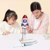 1 Sada DIY Model Raketometu Ručně Vyráběné Dřevěné Puzzle Vzduchem Poháněná Raketa Stavební Řemesla Děti STEM Vzdělávací Vědecký Experiment Hračka