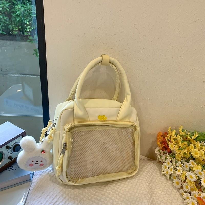 

Chic Street Style Tote Bag In Multiple Colors With Practical Mobile Phone Pocket жёлтый