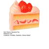 Strawberry Cake Squeeze Toy Soft Slow Rebound Simulated Food Toy Portable Stress Relief Pinch And Squeeze Relaxation Toy