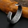 Vintage Saint Benedict Exorcism Bracelet for Men Women Stainless Steel Hip Hop Biker Opening Amulet Bangle Creative Jewelry Gift