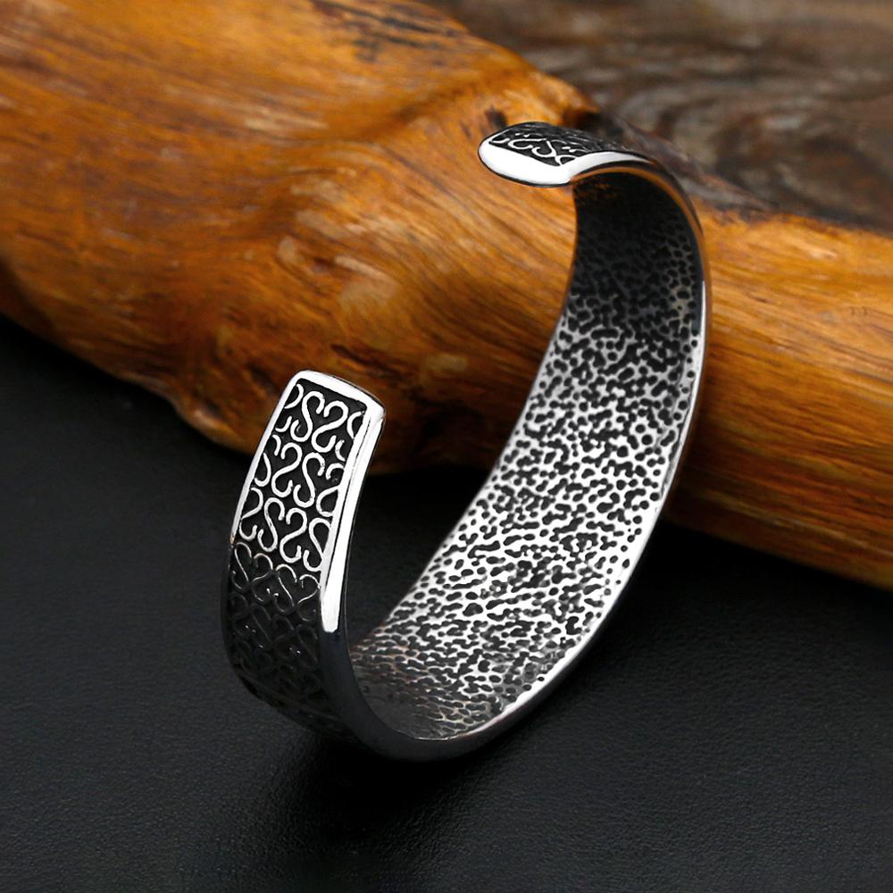 Vintage Saint Benedict Exorcism Bracelet for Men Women Stainless Steel Hip Hop Biker Opening Amulet Bangle Creative Jewelry Gift