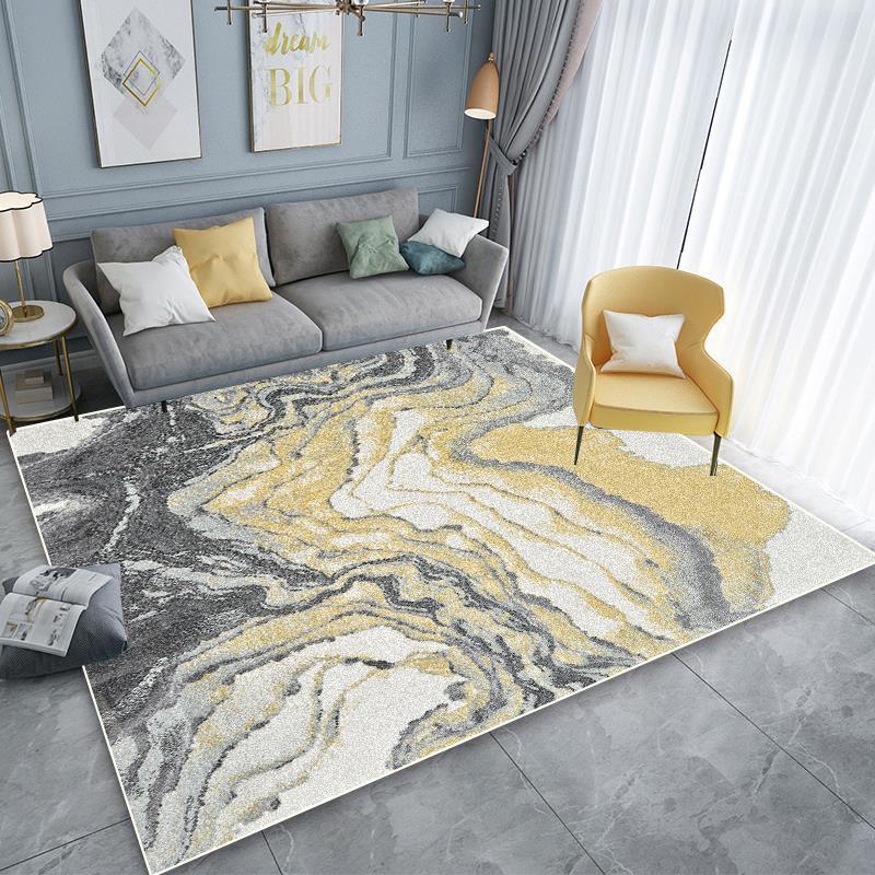 Modern Abstract Anti-slip Carpet Living Room Decoration Easy Clean Rugs Sofa Area Rugs Home Bedroom Cloakroom Washable Floor Mat