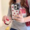 Red Polka Dot Five-Point Star Phone Case for iPhone 13-17 Pro/Pro Max