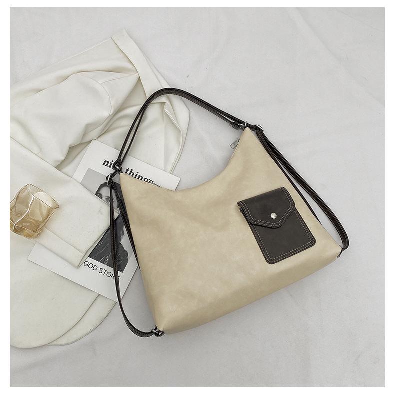 

2025 Women s Large Capacity Tote - Versatile, Simple & Casual Shoulder Crossbody Bag 37*9*33 кремовый/белый
