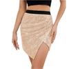 Sequin Skirt Glitter Skirt Women's Elastic Waist Glitter Skirt With Women's Sequin Skirt Glitter Skirt Elastic Waist Skirt A-line Hip Skirt