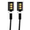 2x 12V 3LED Universal Car Motorcycle License Number Plate Screw Bolt Light Lamp White LED