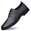 Fashion 2025 New Fashion Men Dress Shoes Men Genuine Leather Oxfords Shoes Casual Lace-up Formal Footwear Business Men's Wedding Shoes