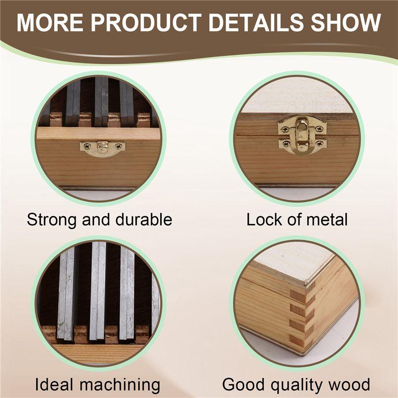 A34R 100Mm 9 Pairs 18Pcs High-Precision Manufactured Parallel Pad Gauge Block CNC Milling Pads Set Alloy Steel
