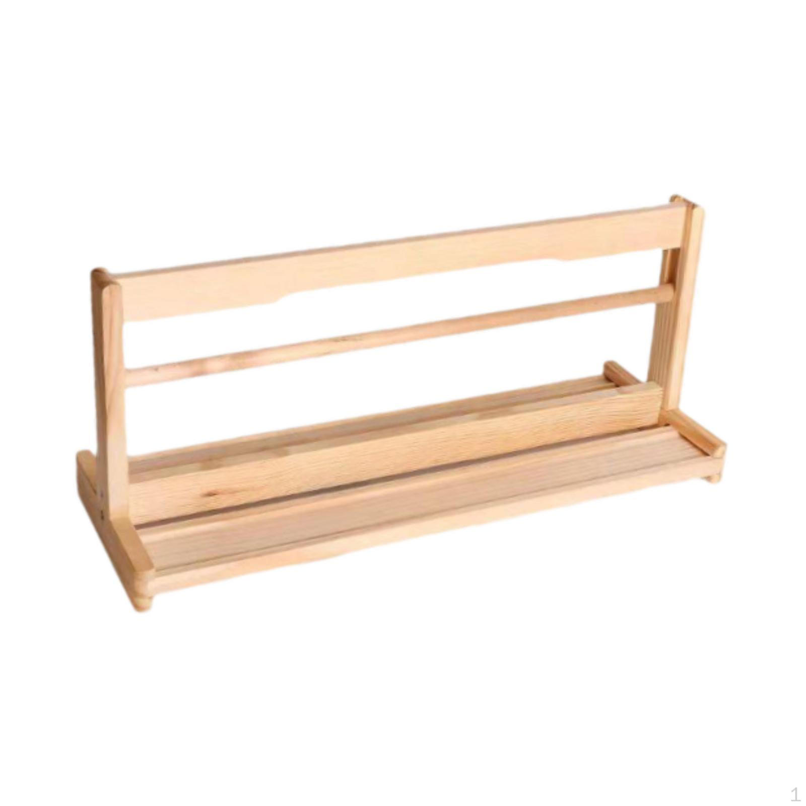 

Настольный диспенсер для рулонов бумаги Художественная живопись Мольберт Рисование Экономия места, хранение Деревянный свиток With Handle