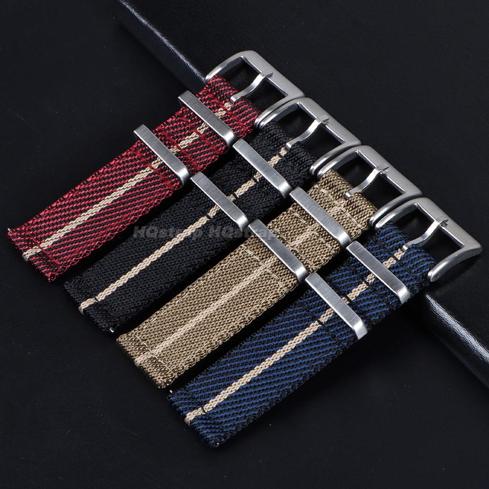 Sportovní vojenský nylonový řemínek na hodinky 20 mm 22 mm pro Seiko s rychloupínáním Univerzální plátěný náramek pro Omega Pánské chytré hodinky Řemínek na zápěstí