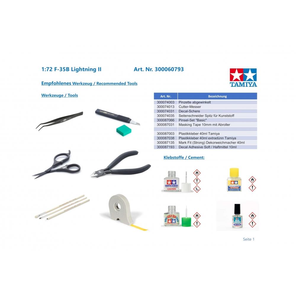 Tamiya 172 Warbird Collection Series No.93 Lockheed Martin F-35B Lightning II Plastic Model 60793