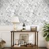 Flower Pattern DIY Self-Adhesive Stickers Environmentally Friendly PVC Waterproof and Oil-Proof Home Decoration Wall Renovation Wallpaper