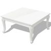 VidaXL Table basse 80 x 80 x 42 cm Laquée Blanc 243379