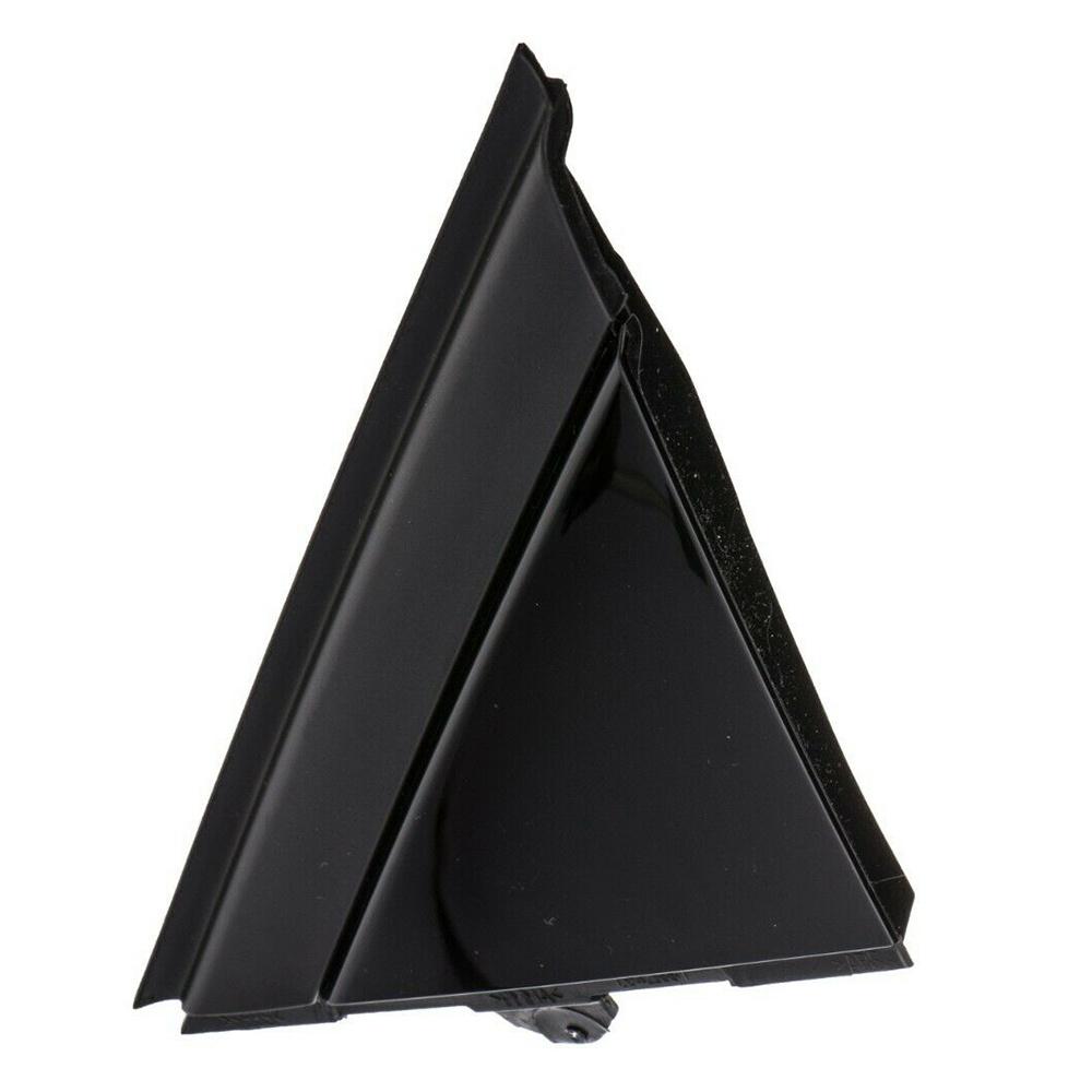 For FIAT 500 12-17 LEFT DOOR MIRROR FLAG COVER MOLDING GLOSS BLACK