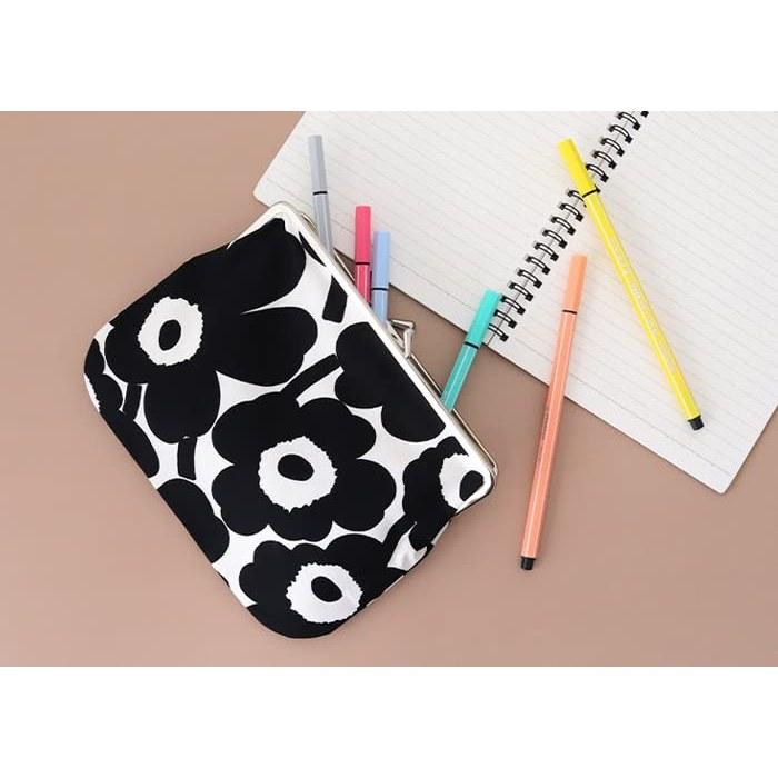 Marimekko Puolikas Kukkaro Mini Unikko Coin Purse Women's 52_1_52229291497 F Black/White