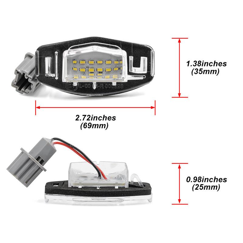 For Honda Civic Sedan Accord Type R EP3 City MK4 Odyssey For Acura RL TL TSX ILX RDX MDX Led License Plate Light Auto Tag Lamp