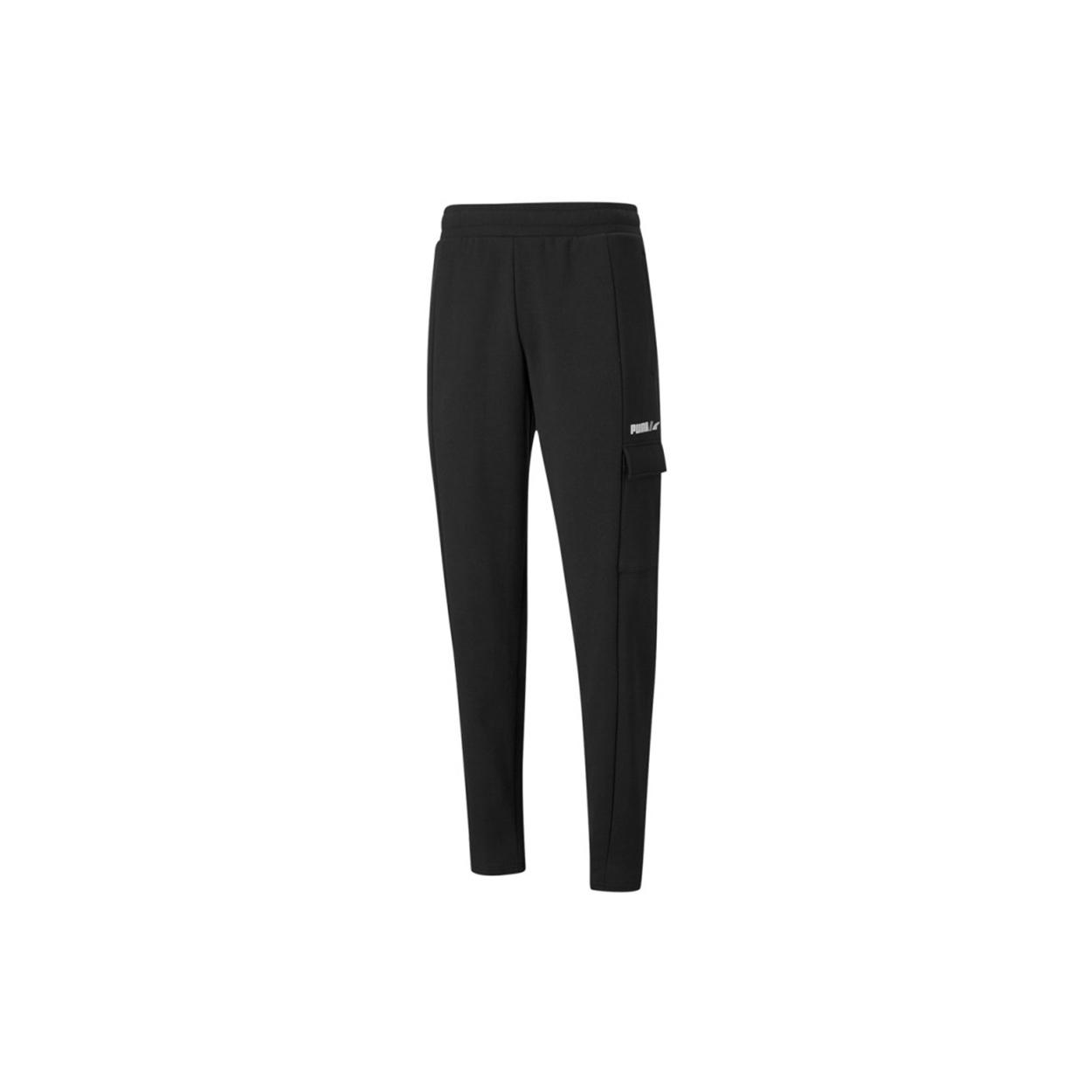 Men s PUMA Winterized Pants Side Pocket Fleece Lined Stay Warm Knit Sports Pants Black 846550-01 S