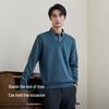 Hodo Herren Verdickter Faux Zweiteiliger Wollmischpullover