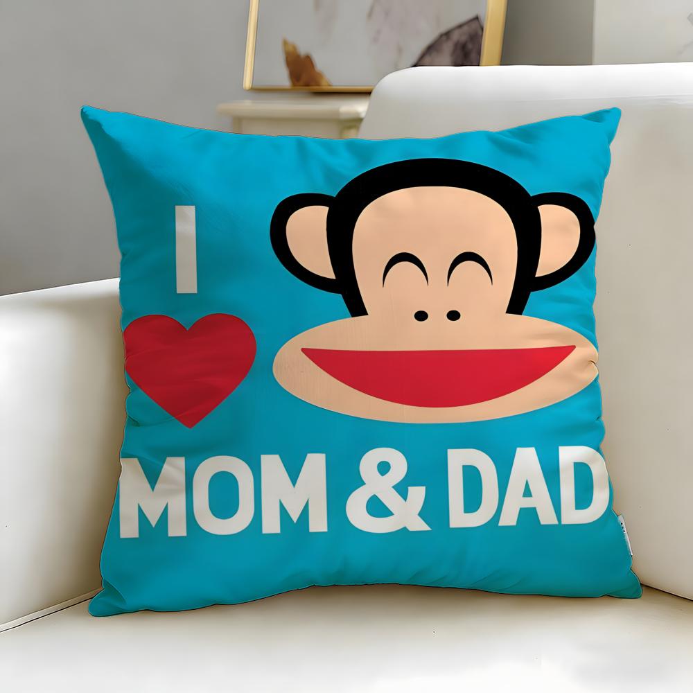 classic brand Paul Frank Cushion Cover Soft  EasyWash Pillow Case  Versatile for Couch Bed Travel and Office