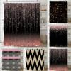 Rosa und Gold Stern Glitzer Duschvorhang Abstrakte Kunst Moderne Badezimmer Vorhänge Geometrisches Muster Duschvorhang Badezimmer Dekor