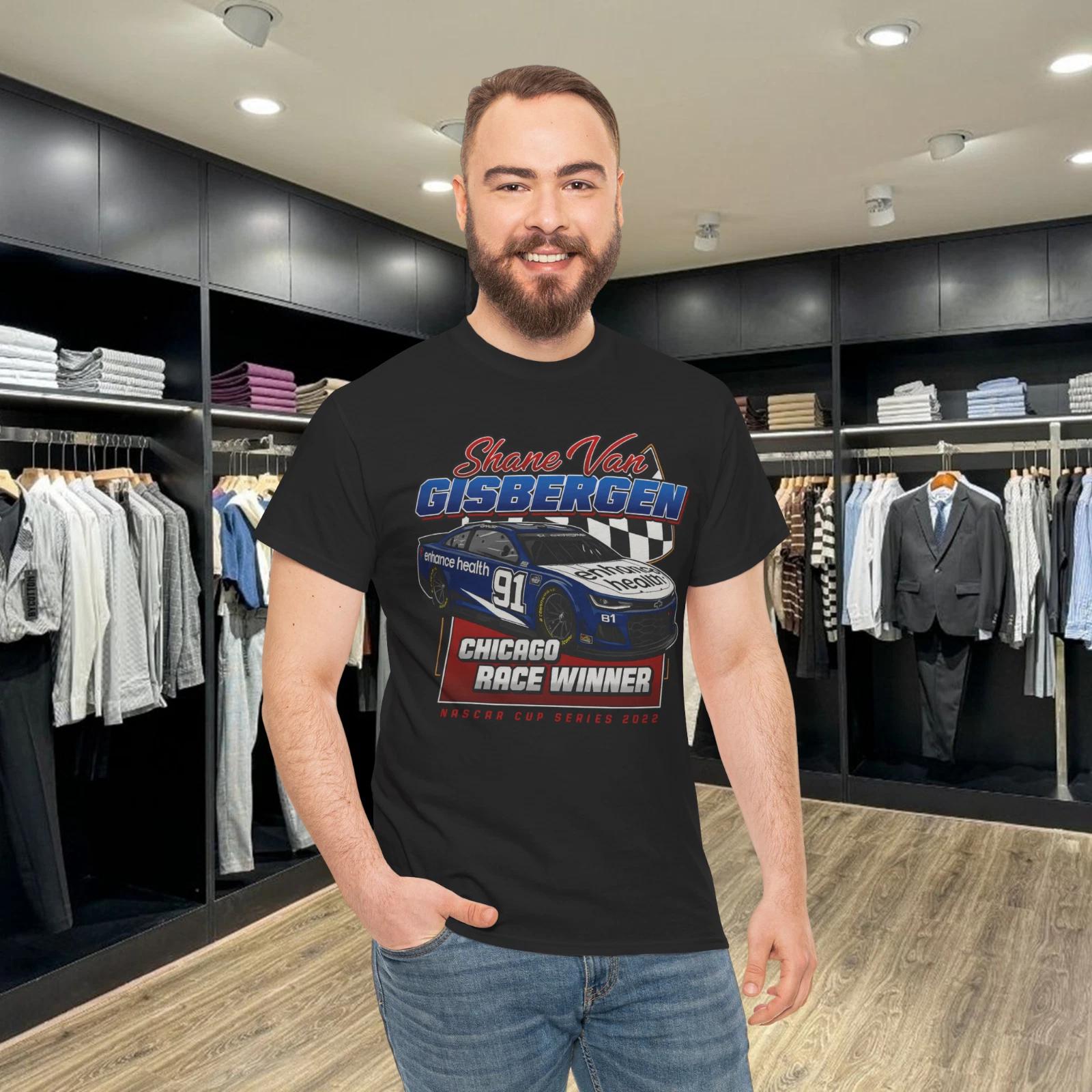Shane Van Gisbergen Chicago Race Winner Nascar Classic Tee T-Shirt L