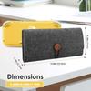 ProCase Switch Lite Tragbare Filz-Schutzhülle für Nintendo Ultra-dünne Nylon-Schutztasche mit 5 Spielkarten-Steckplätzen Kompatibel mit Switch Lite Schwarz