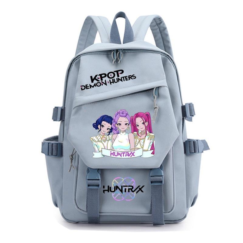Large Capacity Schoolbag with Shoulder Strap; Student Three-piece Pencil Case Set
