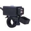 Universal Motorcycle SAE to Dual USB Waterproof Phone GPS Charger Kit Cable Adapter Inline Fuse
