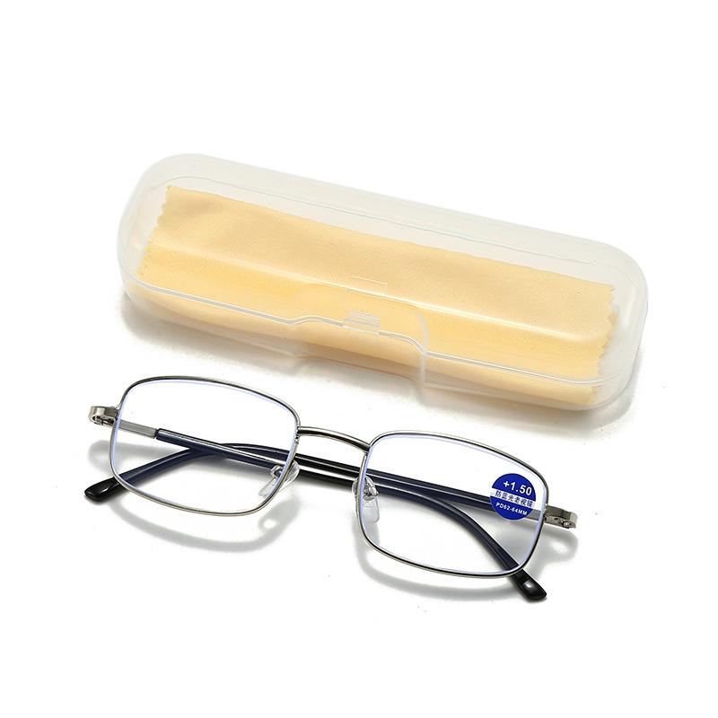 

Classic Anti Blue Light Reading Glasses With Case Women&Men Business Presbyopic Eyeglasses For Elder+1.0 1.5 2.0 2.5 3.0 3.5 4.0 +4.0