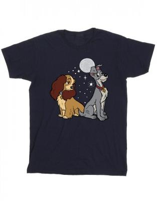 Girls Lady And The Tramp Moon Cotton T-Shirt
