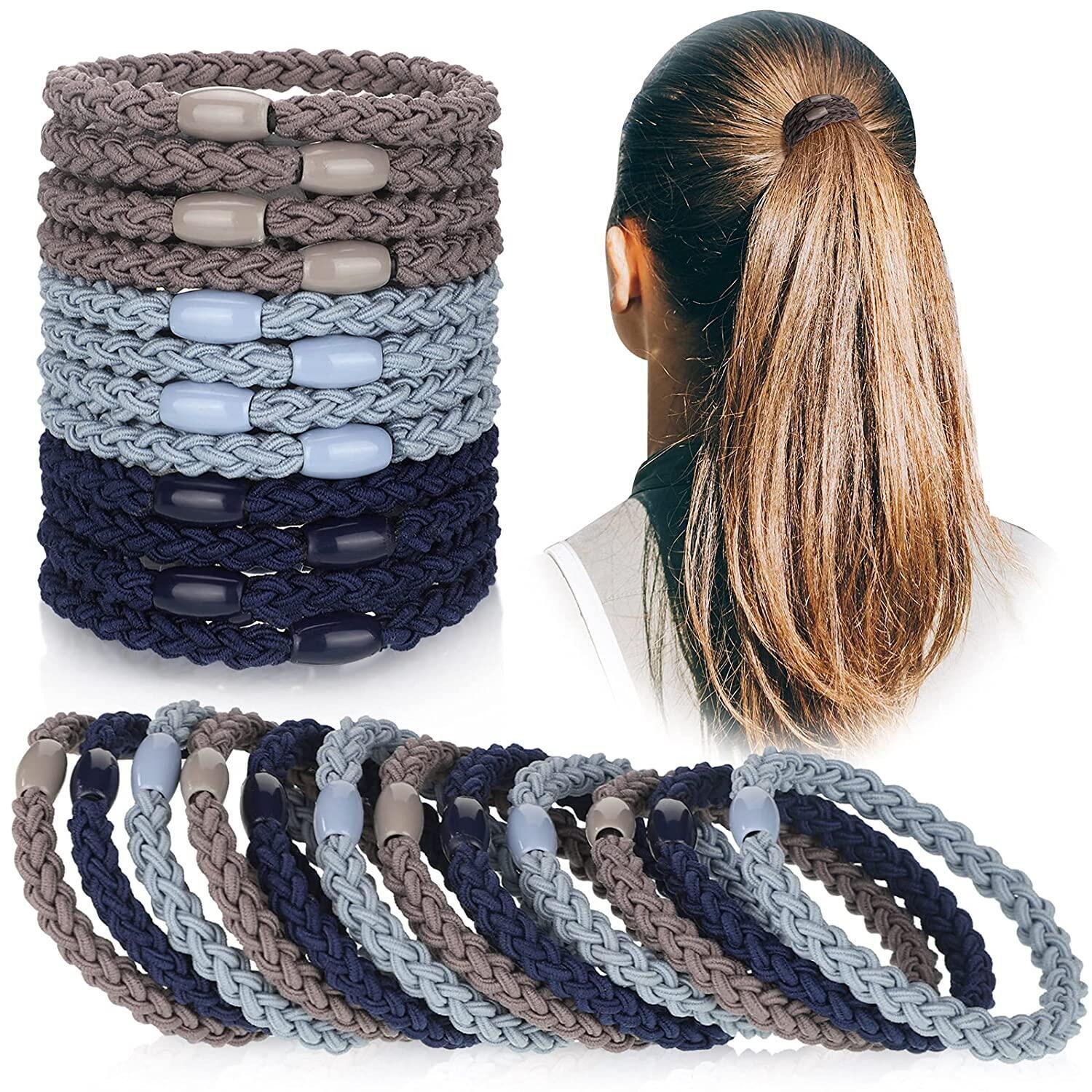 High Elastic Hair Tie Set: Braid Bands & Headbands