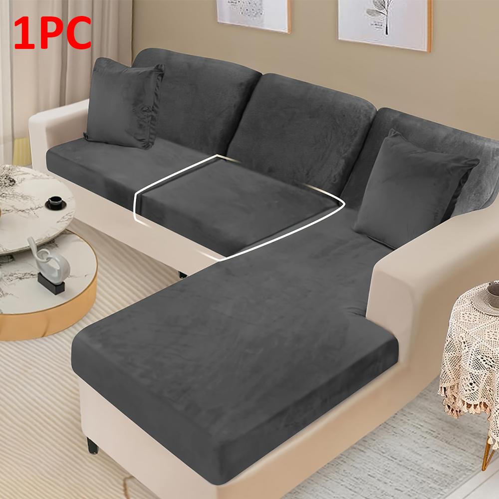 

Luxury Soft Velvet Sofa Cover High Stretchy Sofa Cushion Cover Living Room Washable Protector for Home Decor Dustproof 1piece Back Cover