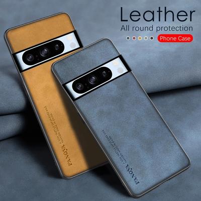 Per Google Pixel 8 Pro Pelle di pecora PU Cover in pelle per Google Pixel 8 7A 7 Pro 6A 6 Pro Cornice morbida Custodia posteriore opaca Shell