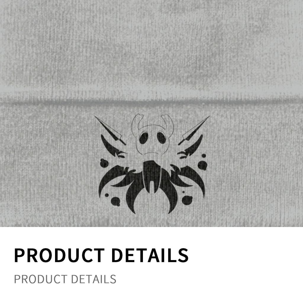 Hero of Dirtmouth Hollow Knight Strickmütze Mützen Herbst Winter Mütze Warm Polyester Casual Totenkopf Videospiel Mütze Unisex Damen